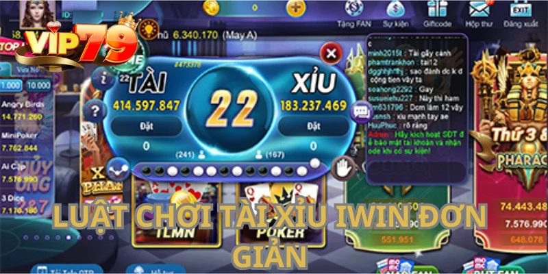 Luật chơi của game Tài Xỉu trên cổng cược rất dễ hiểu.