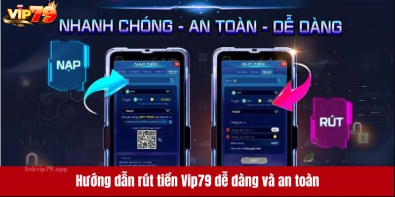 Người chơi có thể nhanh chóng rút thưởng tại VIP79.